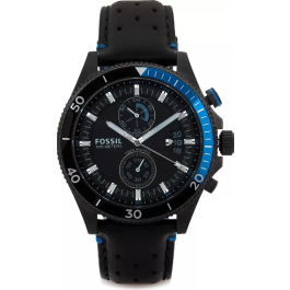 Correa de reloj Fossil CH2934 Cuero Negro 22mm